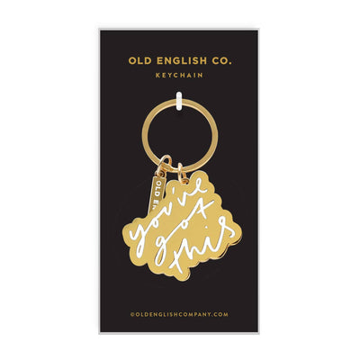 Tan You've Got This Keychain Old English Company