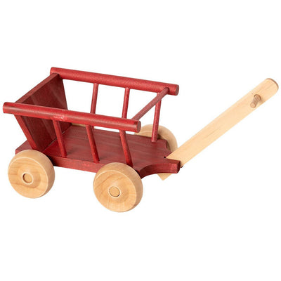 Maileg Wagon, Micro - Dusty Red