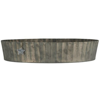 Dim Gray Decorative grooved tray Norfolking Around