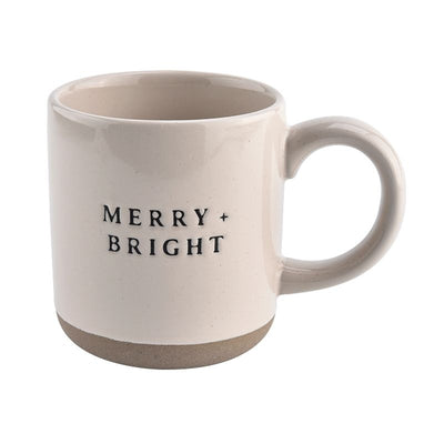 Merry + Bright coffee mug