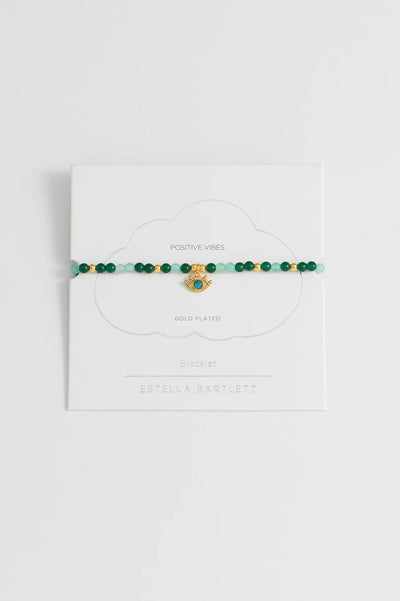 Estella Bartlett Beaded Evil Eye Charm Bracelet