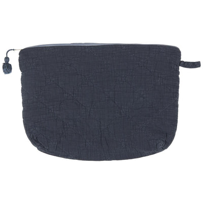 Dark Slate Gray Quilted Toiletries Bag - Historical Blue Norfolking Around