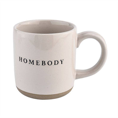 Gray Homebody - Cream Stoneware Coffee Mug - 14 oz Sweet Water Decor