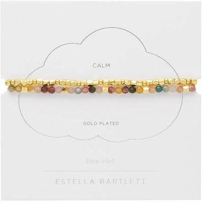 Lavender Coco Bead And Tourmaline Double Bracelet Estella Bartlett