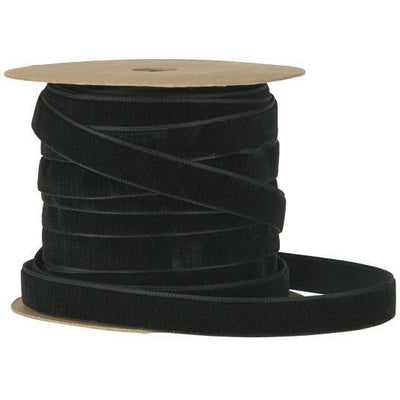 Velvet Ribbon on Spool - Black