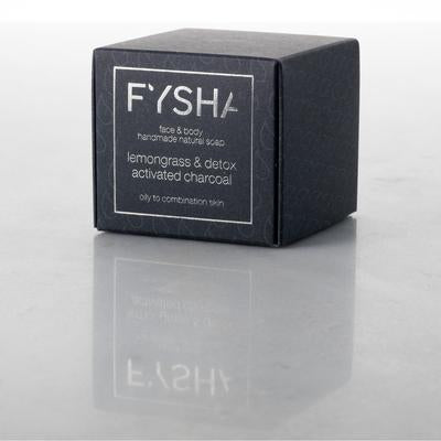 Fysha Lemongrass & Detox Charcoal Soap