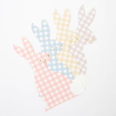 Meri Meri Gingham Bunny Napkins (set of 16)