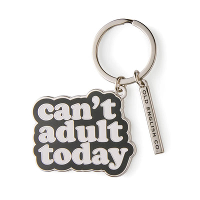 Dark Slate Gray Can't Adult Today Keyring Old English Company