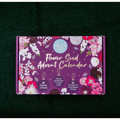 Black 'Flower Seed Advent Calendar' - Rose Press Garden Rose Press Garden