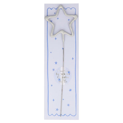 Meri Meri Silver Sparkler Star Candle