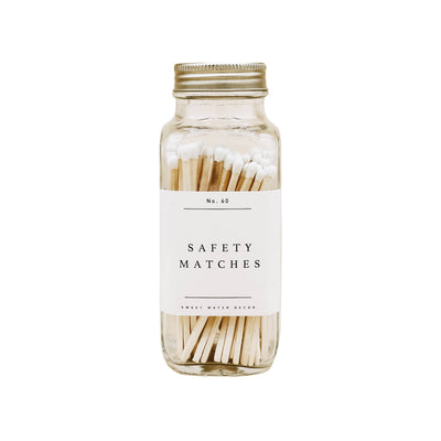 Light Gray Matches - White - 60 Count, 3.75" Sweet Water Decor