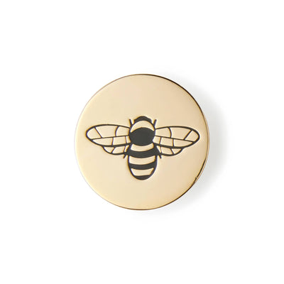 Wheat Gold Bee Enamel Pin Old English Company