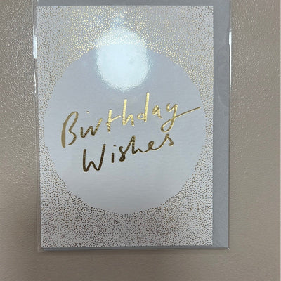Dark Gray Birthday Wishes Small Card Old English Company