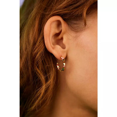 Saddle Brown Coco Gemstone Bubble Hoops Estella Bartlett