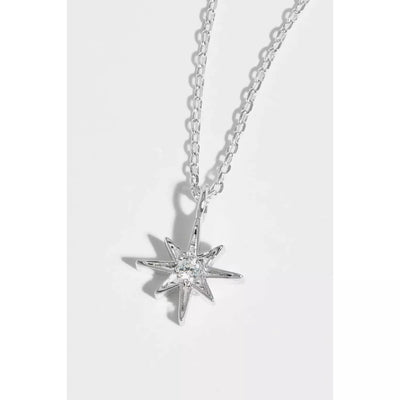 Lavender North Star CZ Pendant Necklace Estella Bartlett