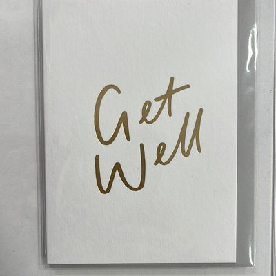 Gray Get Well Small Card Old English Company