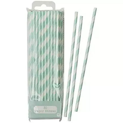 Light Gray Green paper straws Norfolking Around