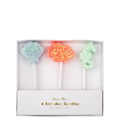 Meri Meri Sea Creatures Glitter Candles