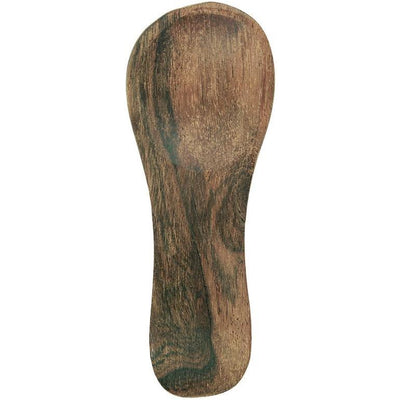 Dim Gray Mini Wooden Salt Spoon Norfolking Around